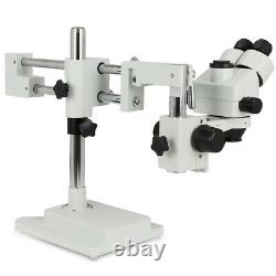 Zoom 3.5X-90X Simul-focal Trinocular Stereo Microscope Set Objective Barlow Lens