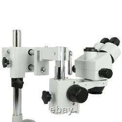 Zoom 3.5X-90X Simul-focal Trinocular Stereo Microscope Set Objective Barlow Lens