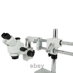 Zoom 3.5X-90X Simul-focal Trinocular Stereo Microscope Set Objective Barlow Lens