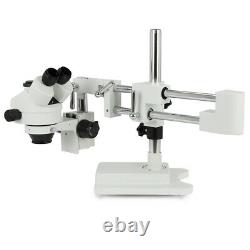 Zoom 3.5X-90X Simul-focal Trinocular Stereo Microscope Set Objective Barlow Lens