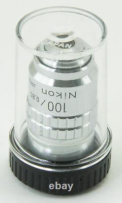 10788 Nikon 100x Microscope Objectif Objectif M Plan 100 / 0.80 Elwd 210/0