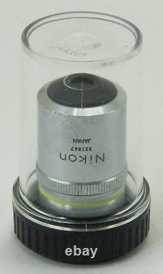 10820 Nikon 10x Objectif Microscope Objectif M Plan 10 / 0,25 210/0