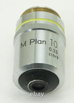 10820 Nikon 10x Objectif Microscope Objectif M Plan 10 / 0,25 210/0