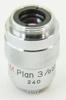 10826 Lentille Objectif M Nikon 3x Microscope Plan 3 / 0.07 240
