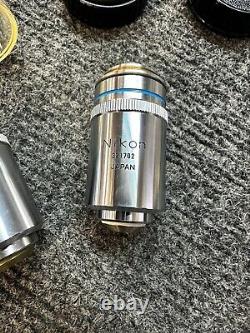 2 objectifs de microscope Nikon M Plan 40 / M Plan 60