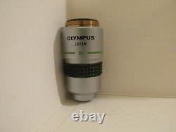 #35 Olympus Dplan 20 0.40 160/0.17 Lentille Objectif Microscope Mint