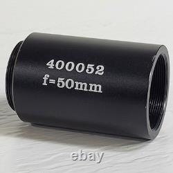 400052 f=50mm Objectif concave de microscope Oculaire Lentille optique base de filetage 25mm