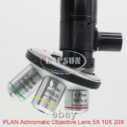 50x-4000x Multi Objective Industry Microscope Camera Coaxial Light C-mount Lens
