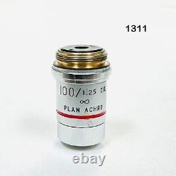 AO 1311 100/1.25 0IL PLAN ACHRO Lentille d'objectif de microscope Fabriquée aux États-Unis