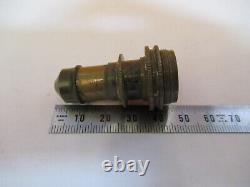 Antique Brass J. Grunow Objectif Lens Microscope Partie Comme Photo #p2-a-03