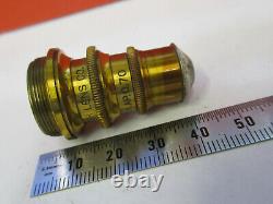 Antique Brass Spencer Objectif 44x Lens Microscope Part As Pictured &f6-b-119
