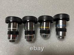 Ensemble de 4 objectifs de microscope Olympus