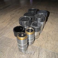 Ensemble de 9 pièces Objectif de microscope