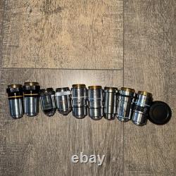 Ensemble de 9 pièces Objectif de microscope
