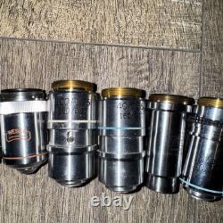 Ensemble de 9 pièces Objectif de microscope
