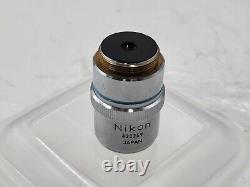Ex LENTILLE DE MICROSCOPE EN VERRE PROPRE Nikon M plan 40 0.5 210/0 RMS 28376