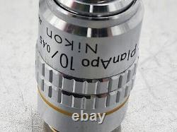 Ex Objectif de microscope Nikon Plan Apo 10x 0.45 160/0.17 pour RMS 28839