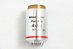 Exc++ Plan Nikon Apo 4x/0,2 Inf/- Wd 15.7 Objectif Du Microscope De La Fci #3938