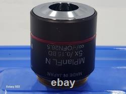 Excellent objectif de microscope Olympus MPlanFL N 5X/0.15 BD pour M26 33085