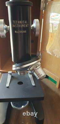 Instrument technique de microscope 29086 objectif Bausch Gaertner 48 32 16 mm lentille