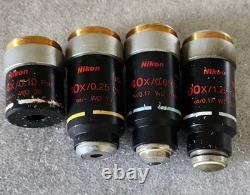 Jeu d’objectifs de microscope polarisant Nikon, objectif à l’infini
