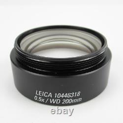 Leica 0.5x Wd 200mm Objectif Objectif Pour S6/s6e Stéréo Microscope 10446318