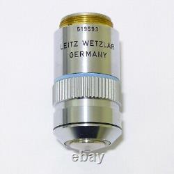Leitz Wetzlar Npl Fluotar 50/1.00 Oel 160/- Objectif Microscope 519693