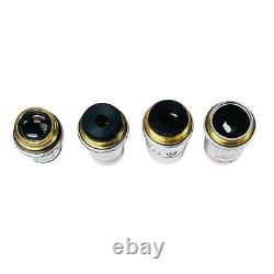 Lentilles d'objectifs American Optical Spencer pour microscope Lot de 8