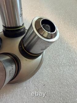 Lot d’objectifs de microscope Olympus Neo10 Neo20 Neo40 Neo50 avec tourelle
