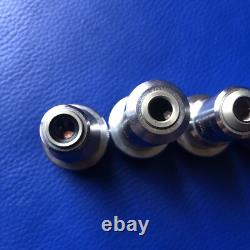 Lot de 4 objectifs de contraste PHACO Leitz Wetzlar pour microscope / Lentilles