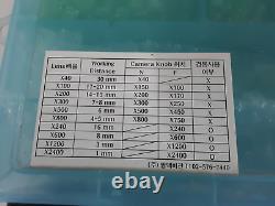 Lot de pièces de microscope Lentilles Objectifs Tubes Micromètre Oculaires Plus