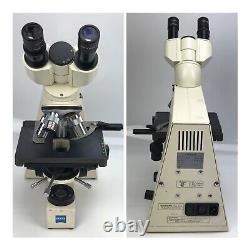 Microscope Carl Zeiss Standard 25 avec lentilles objectives Meiji et Swift testé