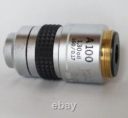 Microscope Japon Olympus Achromat Objectif Objectif Objectif 100 1,30 160/- Pour Bh2