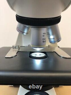 Microscope Leica DM 500 Avec Éclairage Led Intégré Et Lentilles Objectives Plan 3