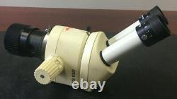 Microscope Leica Mz6 Stéréo Avec Éléments Oculaires Et Objectif Lens Voir Desc
