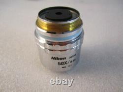 Microscope Nikon Plan Fc 50x / 0,55 Bd Elwd Objectif Objectif, Wd 8.2, P/n 81819
