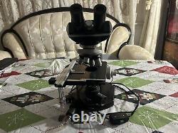 Microscope Nikon Série S Noir Vintage (avec 4 objectifs)