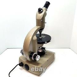 Microscope Polarisant VICKERS avec compensateur et lentille Bertrand 3X 10X 40X COMPLET #609