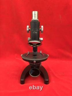 Microscope TIYODA TOKYO avec boîte en bois, oculaire B 7X/15X, lentille objectif 3/10 0