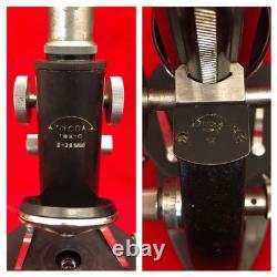Microscope TIYODA TOKYO avec boîte en bois, oculaire B 7X/15X, lentille objectif 3/10 0