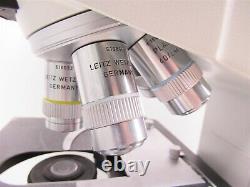 Microscope Trinoculaire Leitz Laborlux S Type 020-505.030 Avec Lentilles Objectives