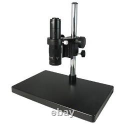 Microscope à objectif zoom d'inspection industrielle avec montage en C et support vertical