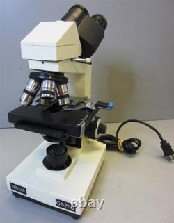 Microscope binoculaire Carlsan CS700 avec 4 objectifs et oculaires COMPLET