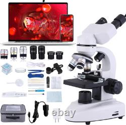 Microscope binoculaire composé 40X-2000X, microscope professionnel de qualité recherche