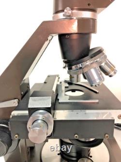 Microscope composé à prismes Swift, 4 objectifs, 40X-1000X, livraison gratuite