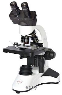 Microscope médical professionnel 2500x de grossissement objectif plan 10x/18mm LED