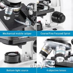 Microscope métallique trifocal 40X-5000X, professionnel de qualité recherche