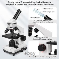 Microscope pour Adultes Remplacement des Objectifs Professionnels 4x 10x 40x 2000X