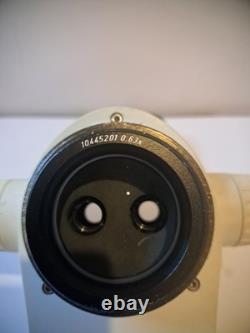 Microscope stéréo Leica MS5 avec oculaires 10X21b et objectif 0,63X