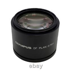 Microscope stéréo Olympus DF Plan avec objectif à lentille 0.75x